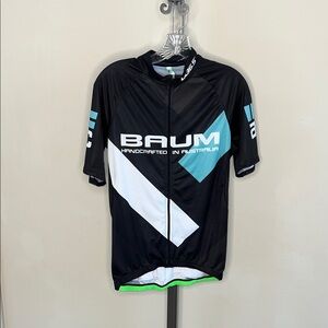 NWOT Baum Black and White Cycling Jersey XL